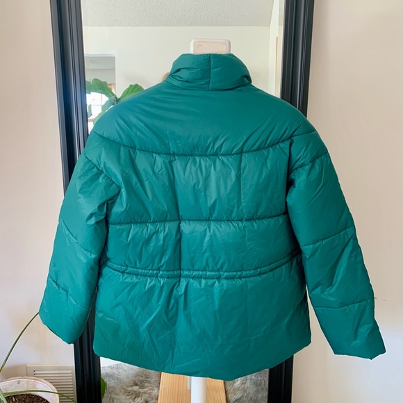 J. CREW Teal Signature Puffer Coat - Picture 5 of 8